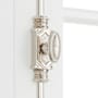 Signature Hardware Aldemer 9 Inch Tall Door Cremone Security Bolt Polished Nickel
