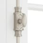 Signature Hardware Corabel 6 Inch Tall Window Cremone Security Bolt Brushed Nickel