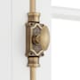 Signature Hardware Corabel 6 Inch Tall Window Cremone Security Bolt Antique Brass