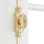 Signature Hardware Helmina 9 Inch Tall Door Cremone Security Bolt Polished Brass