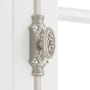 Signature Hardware Helmina 9 Inch Tall Door Cremone Security Bolt Brushed Nickel