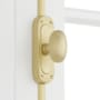 Signature Hardware Odette 2 Inch Tall Cabinet Cremone Security Bolt Satin Brass