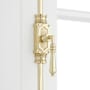 Signature Hardware Romlain 2 Inch Tall Cabinet Cremone Security Bolt Polished Brass