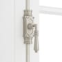 Signature Hardware Romlain 2 Inch Tall Cabinet Cremone Security Bolt Brushed Nickel