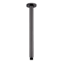 Signature Hardware 12" Round Ceiling-Mount Shower Arm with Escutcheon Gunmetal