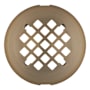 Signature Hardware Modern Snap-In Shower Drain Strainer Aged Brass