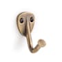 Signature Hardware Cavill Brass Single Robe Hook Antique Brass