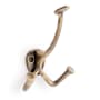 Signature Hardware Cavill Brass Triple Robe Hook Antique Brass