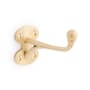 Signature Hardware Prue Brass Single Robe Hook Satin Brass