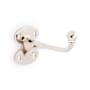 Signature Hardware Prue Brass Single Robe Hook Polished Nickel