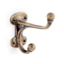 Signature Hardware Prue Brass Double Robe Hook Antique Brass