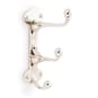 Signature Hardware Prue Brass Triple Robe Hook Polished Nickel