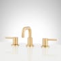Signature Hardware Lexia 1.2 GPM Widespread Bathroom Faucet Brushed Gold