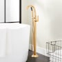 Signature Hardware Provincetown Freestanding Tub Faucet with Hand Shower Brushed Gold