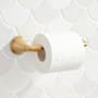 Signature Hardware Provincetown Wall Mounted Pivoting Toilet Paper Holder Brushed Gold