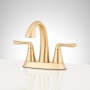 Signature Hardware Provincetown Centerset Bathroom Faucet Brushed Gold