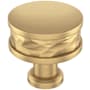 Signature Hardware Lazzara 1-1/4 Inch Hammered Mushroom Cabinet Knob Champagne Bronze