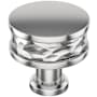 Signature Hardware Lazzara 1-1/4 Inch Hammered Mushroom Cabinet Knob Polished Chrome