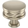 Signature Hardware Lazzara 1-1/4 Inch Hammered Mushroom Cabinet Knob Golden Champagne