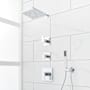 Signature Hardware Hibiscus Thermostatic Shower System with Rainfall Shower Head, Hand Shower, Shower Arm, Hose, and Valve Trim - Rough-In Valve Included Chrome