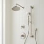 Signature Hardware Beasley Pressure Balanced Shower System with Rain Shower Head, Slide Bar, Hand Shower, Hose, Valve Trim and Diverter - Accufit Rough-In Valve Included Brushed Nickel