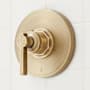 Signature Hardware Greyfield Thermostatic Valve Trim - 3/4" Rough-In Valve Included Aged Brass