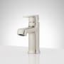Signature Hardware Sefina 1.2 GPM Single Hole Bathroom Faucet with Pop-Up Drain Assembly Brushed Nickel