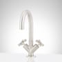 Signature Hardware Vassor 1.2 GPM Single Hole Bathroom Faucet with Pop-Up Drain Assembly Brushed Nickel
