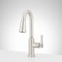 Signature Hardware Greyfield 1.8 GPM Single Hole Pull Down Bar Faucet Stainless Steel