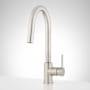 Signature Hardware Ravenel 1.8 GPM Single-Hole Pull Down Kitchen Faucet with Concealed Sprayer Stainless Steel