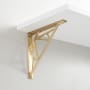 Signature Hardware Ande Solid Brass Shelf Bracket Satin Brass