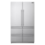 Signature Kitchen Suite 48 Inch Wide 15 Amp 26 Cu. Ft. Energy Star Certified Panel Ready French Door Refrigerator with LED Lights and Glass Shelves Stainless Steel