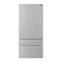 SKS 36 Inch French Door Panel Kit with Horizontal Brushed Hairlines Satin Stainless Steel