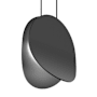 Sonneman Malibu Discs 8" Wide LED Mini Pendant Satin Black