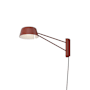 Sonneman Ray 6" Tall LED Short Wall Sconce Oxide Red