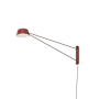 Sonneman Ray 9" Tall LED Long Wall Sconce Oxide Red