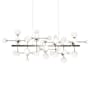 Sonneman Nebula 69" Wide Linear Chandelier Satin Nickel