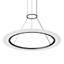 Sonneman Arctic Rings 31" Wide LED Suspension Pendant Satin Black