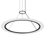 Sonneman Arctic Rings 38" Wide LED Suspension Pendant Satin Black