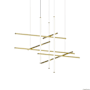 Sonneman Labyrinth 61" Wide Abstract Chandelier Brass