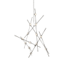 Sonneman Constellation Aquila Minor 25" Wide Integrated LED Chandelier with Acrylic Shades Satin Nickel / Clear Faceted