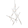 Sonneman Constellation 26" Wide Chandelier Satin Nickel
