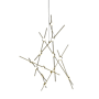 Sonneman Constellation 26" Wide Chandelier Satin Brass / White Optical