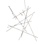 Sonneman Constellation Aquila Major 37" Wide Integrated LED Chandelier with Acrylic Shades Satin Nickel / White Optical