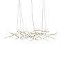 Sonneman Constellation Ursa Minor 25 Light 55" Wide LED Abstract Chandelier with White Acrylic Shades Satin Brass / White Optical