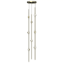 Sonneman Constellation Andromeda 8 Light 6" Wide LED Abstract Multi Light Pendant with Clear Acrylic Shades Satin Brass / Clear