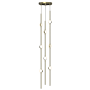 Sonneman Constellation Andromeda 8 Light 6" Wide LED Abstract Multi Light Pendant Satin Brass