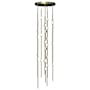 Sonneman Constellation 12" Wide Chandelier Satin Brass / White Optical