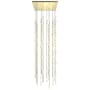 Sonneman Constellation 24" Wide Chandelier Satin Brass / Clear