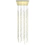 Sonneman Constellation 24" Wide Chandelier Satin Brass / White Optical